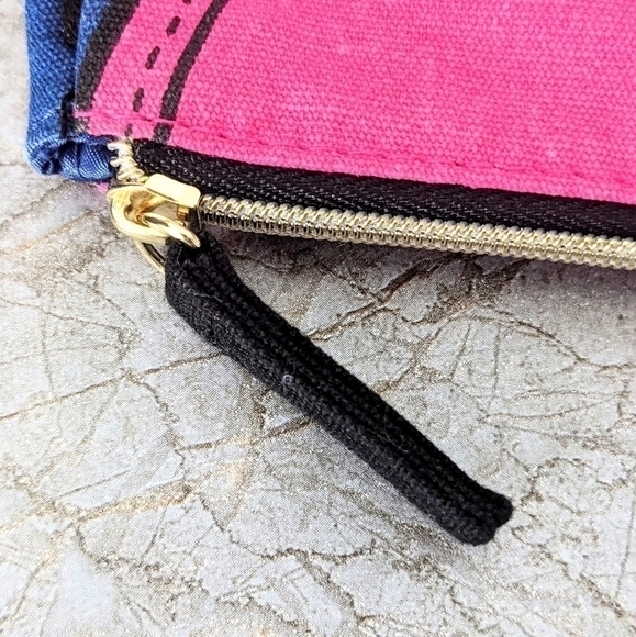 2 For $25 | ESTÉE Lauder  Make Up Pouch Pink Blue Full Zip - Picture 4 of 6